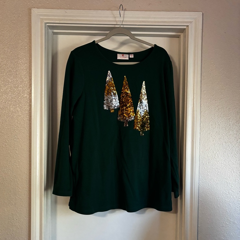 Quacker Factory Sequin Christmas Tree Top